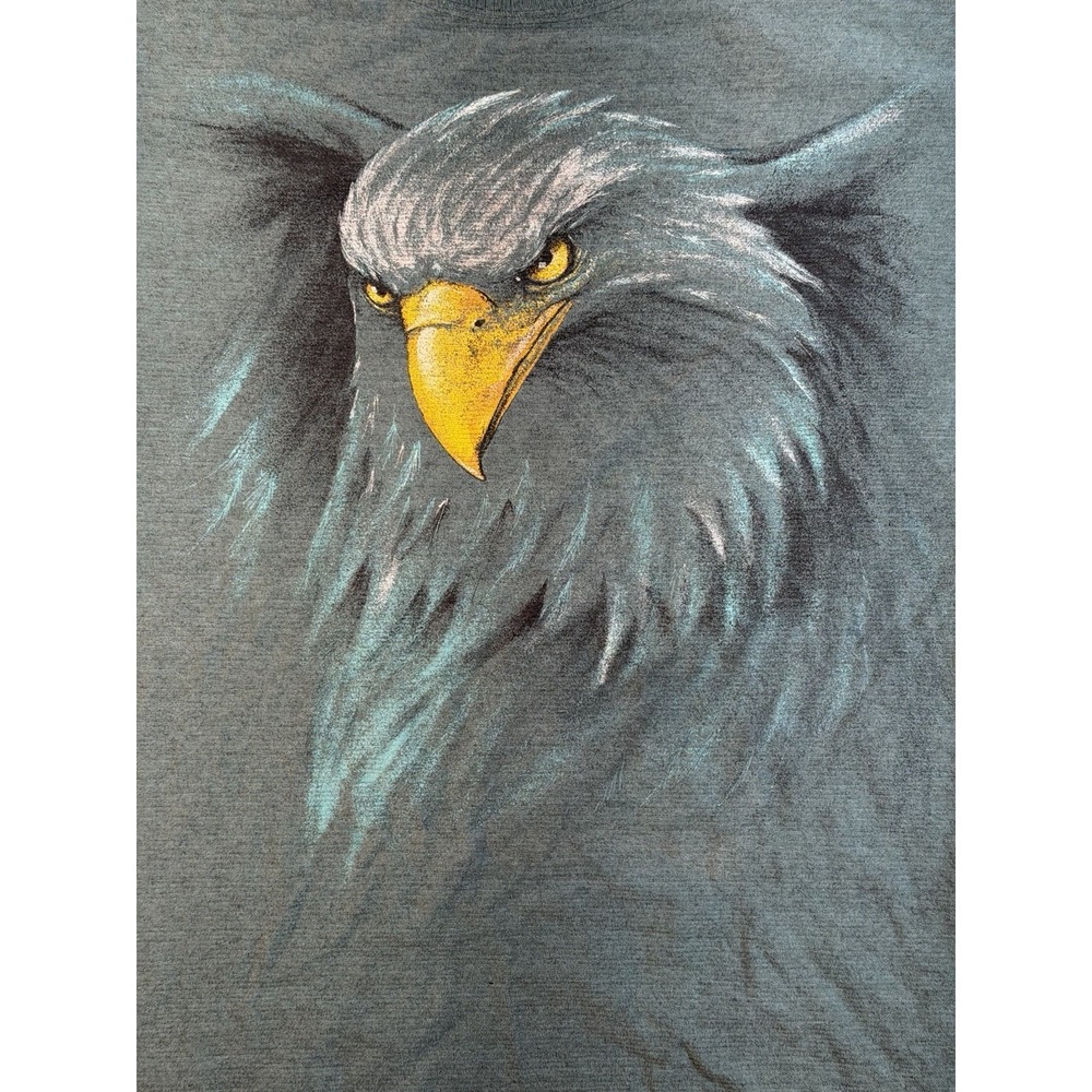 Vintage Eagle T Shirt Miami MetroZoo Graphic Tee 90s Nature Animal USA Large - Picture 5 of 5